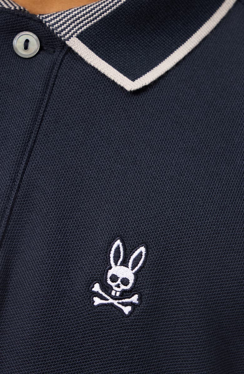 Psycho Bunny Kids' Duvall Tipped Cotton Polo, Alternate, color, 