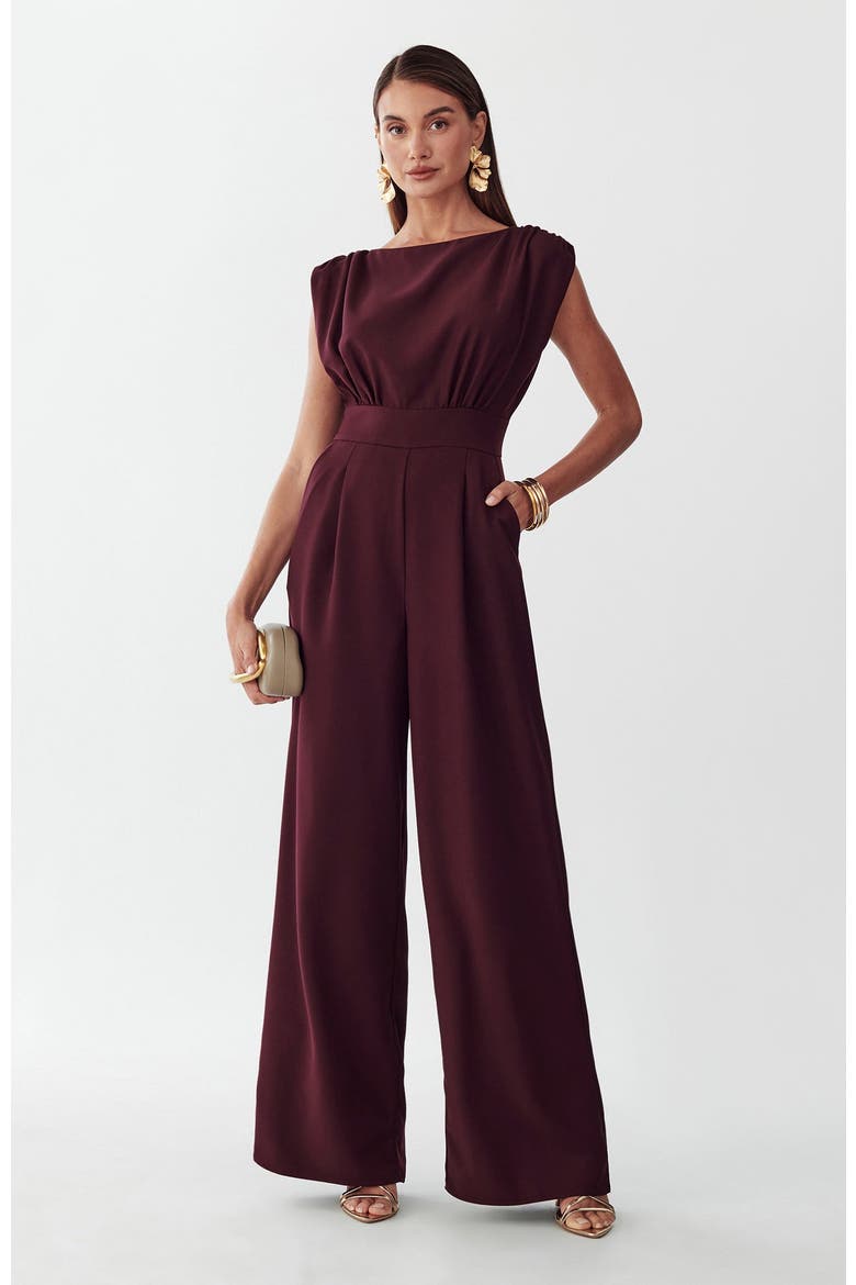 Stella Jumpsuit, Main, color, Wine