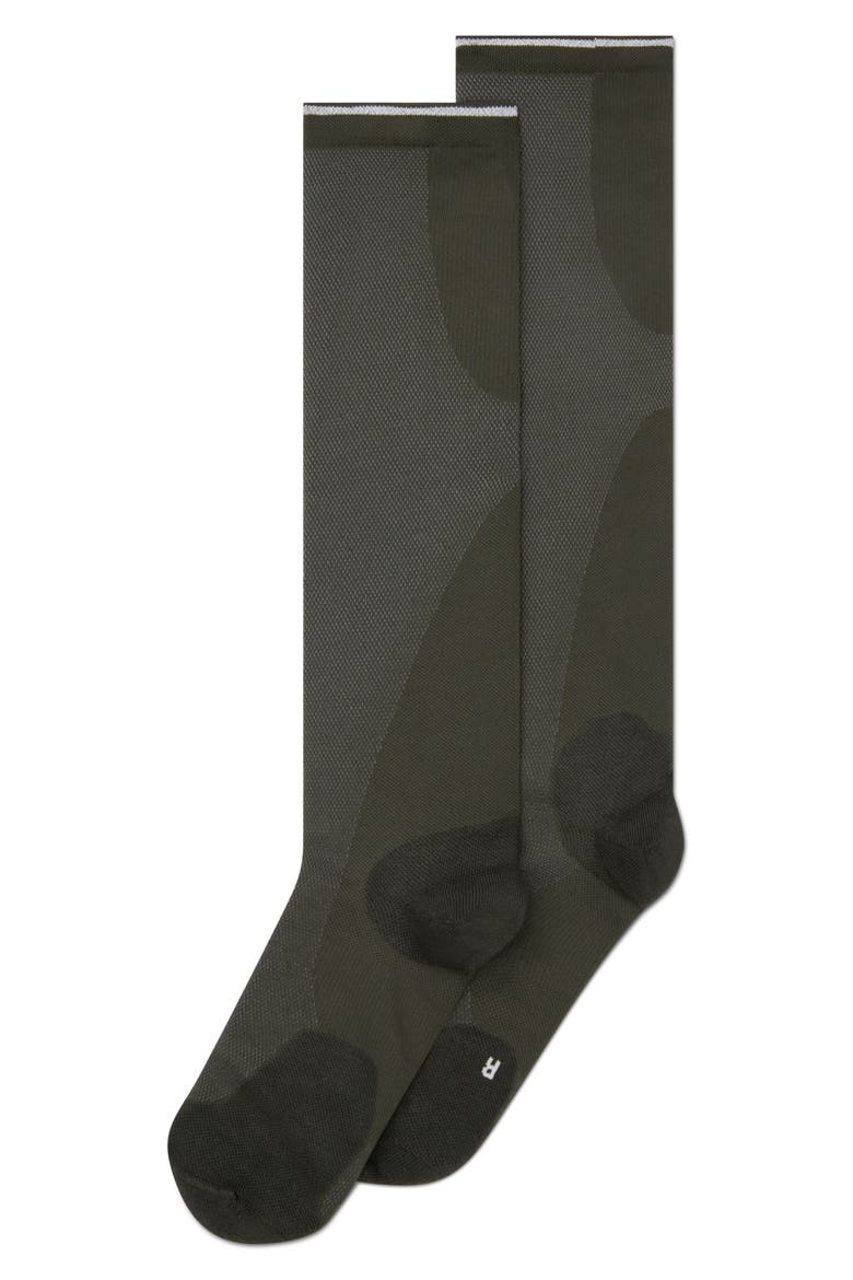 Running Socks, Alternate, color, MOLASSES/ BLACK