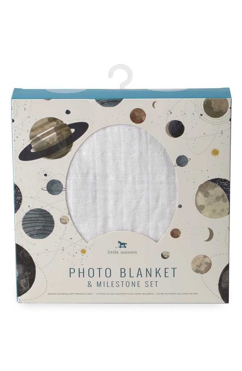 little unicorn Photo Blanket & Age Cards Kit, Alternate, color,