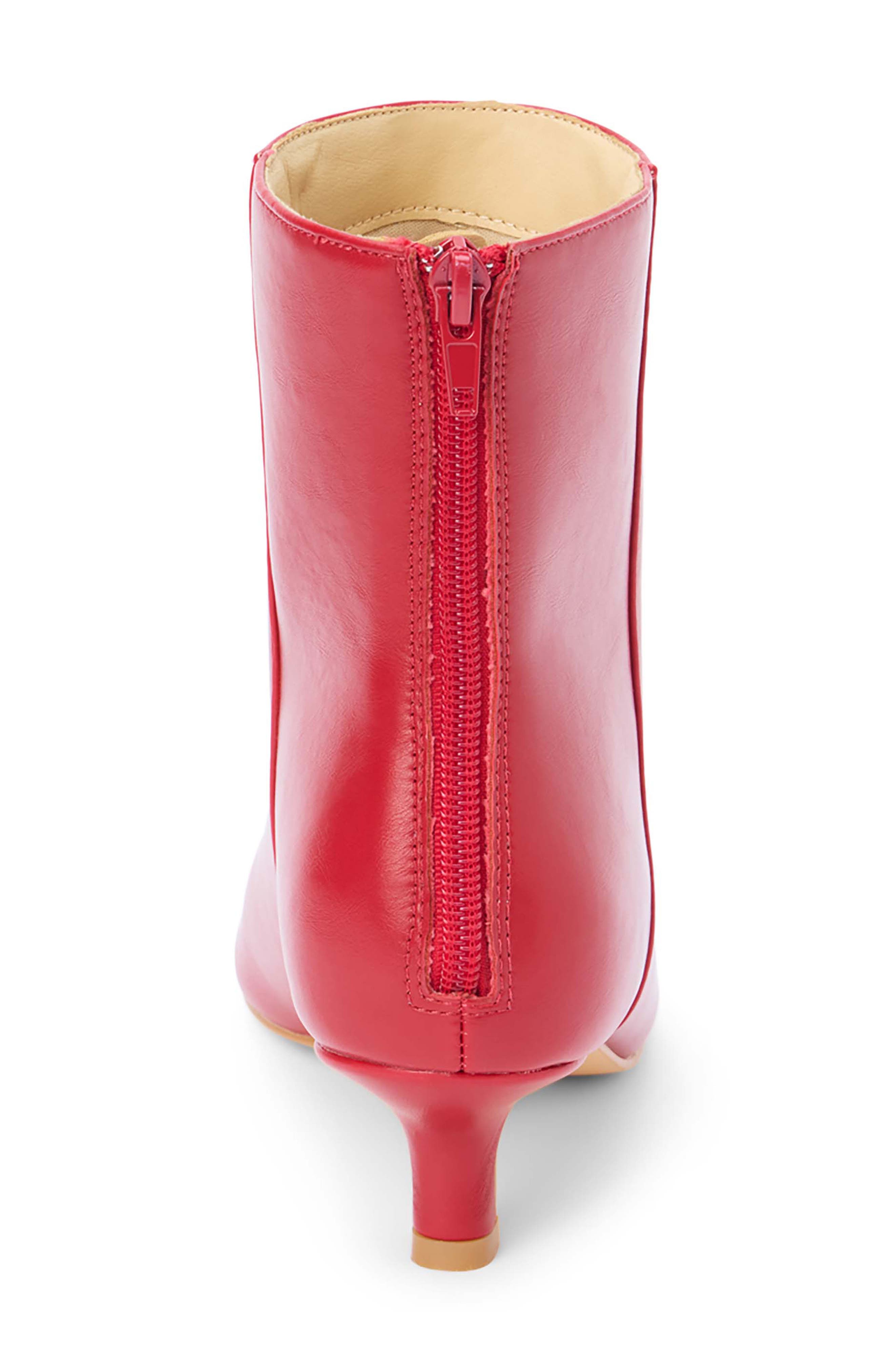 Matisse Genesis Kitten Heel Bootie, Alternate, color, Red