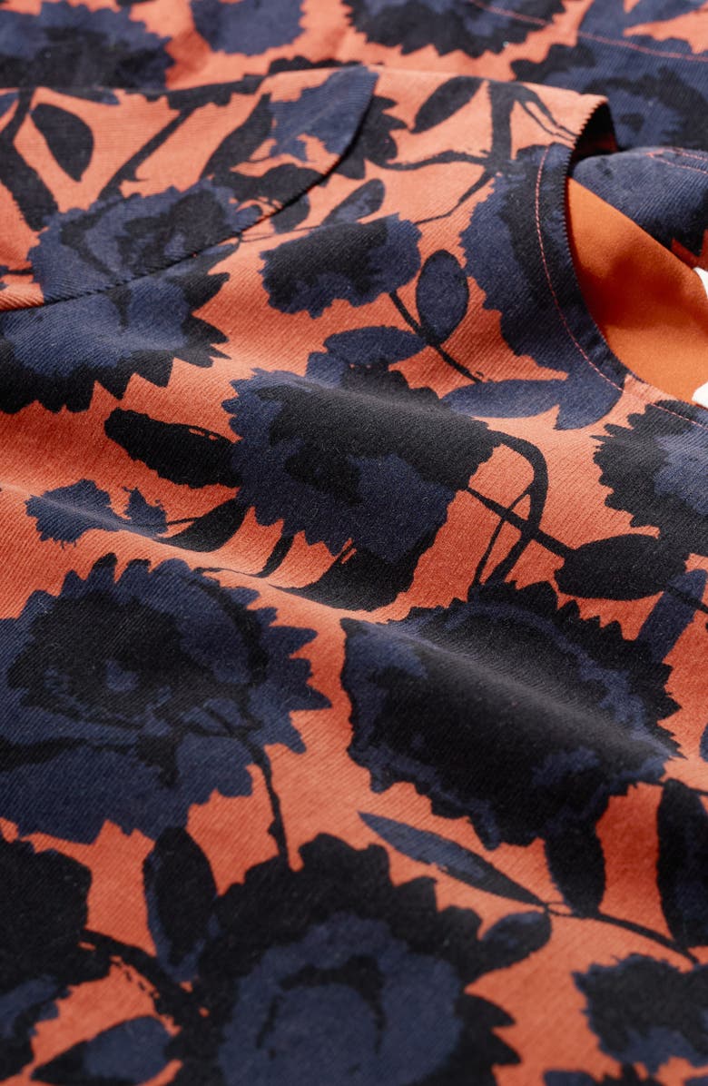 Seasalt Cornwall Herb Garden Floral Corduroy Dress, Alternate, color, Figurative Floral Rust