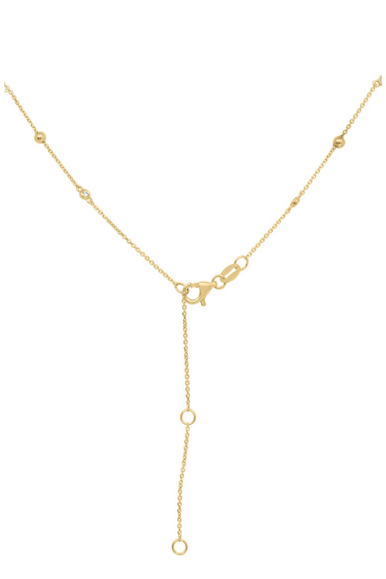 Diamond Station Necklace, Alternate, color, GOLD