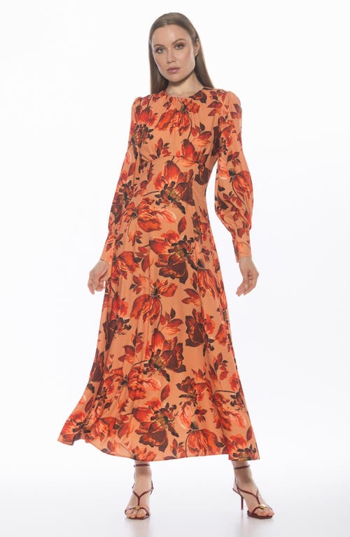 Alexia Admor Yesenia Long Sleeve Empire Waist Maxi Dress