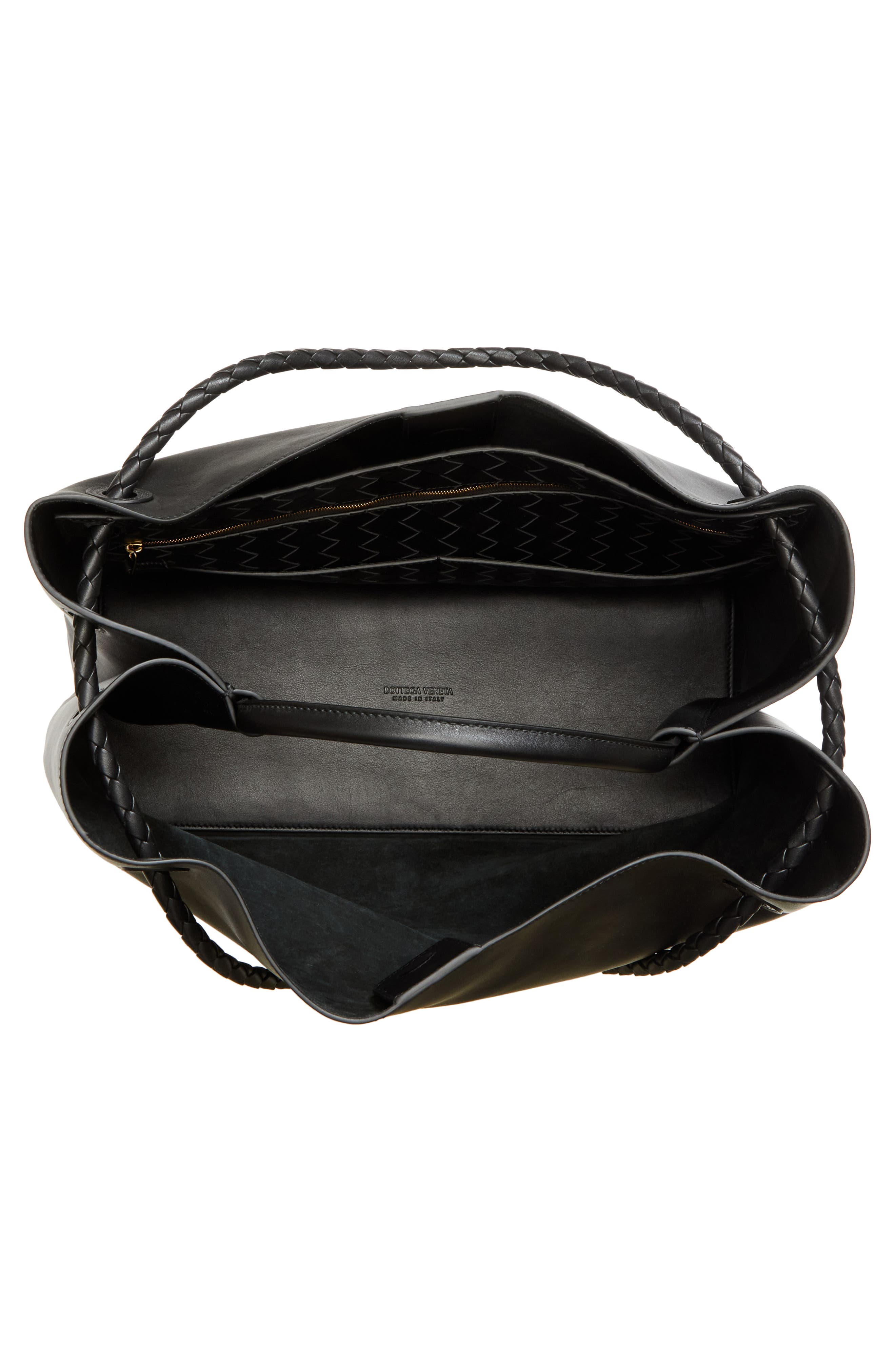 Bottega Veneta Large Andiamo Leather Tote, Alternate, color, 1019 Black-M Brass