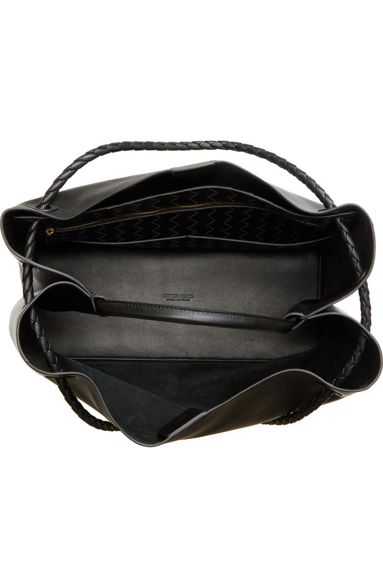Bottega Veneta Large Andiamo Leather Tote, Alternate, color, 1019 Black-M Brass