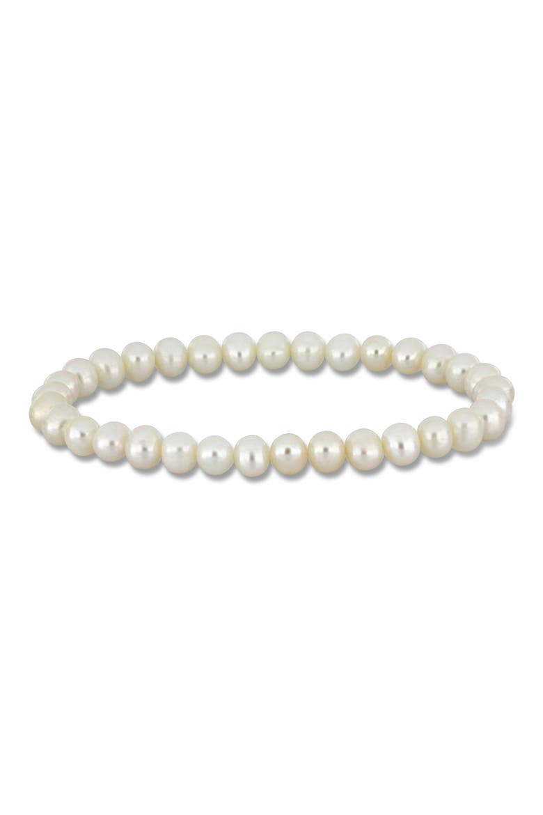 5-5.5mm Cultured Freshwater Pearl Bracelet, Main, color, WHITE