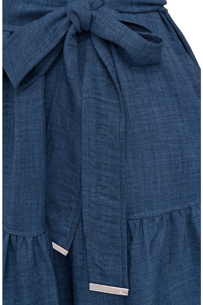 Tie Waist Denim Dress, Alternate, color, DENIM