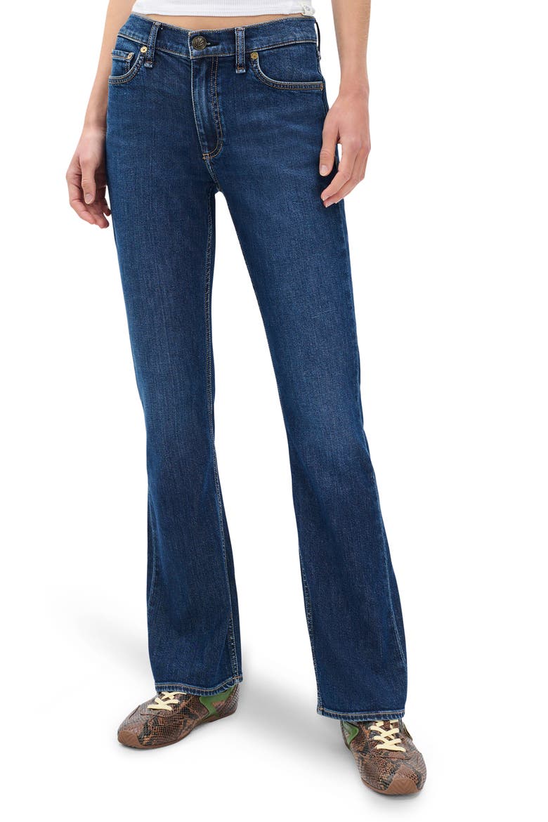 Peyton Mid Rise Bootcut Jeans, Main, color, RHINEBECK