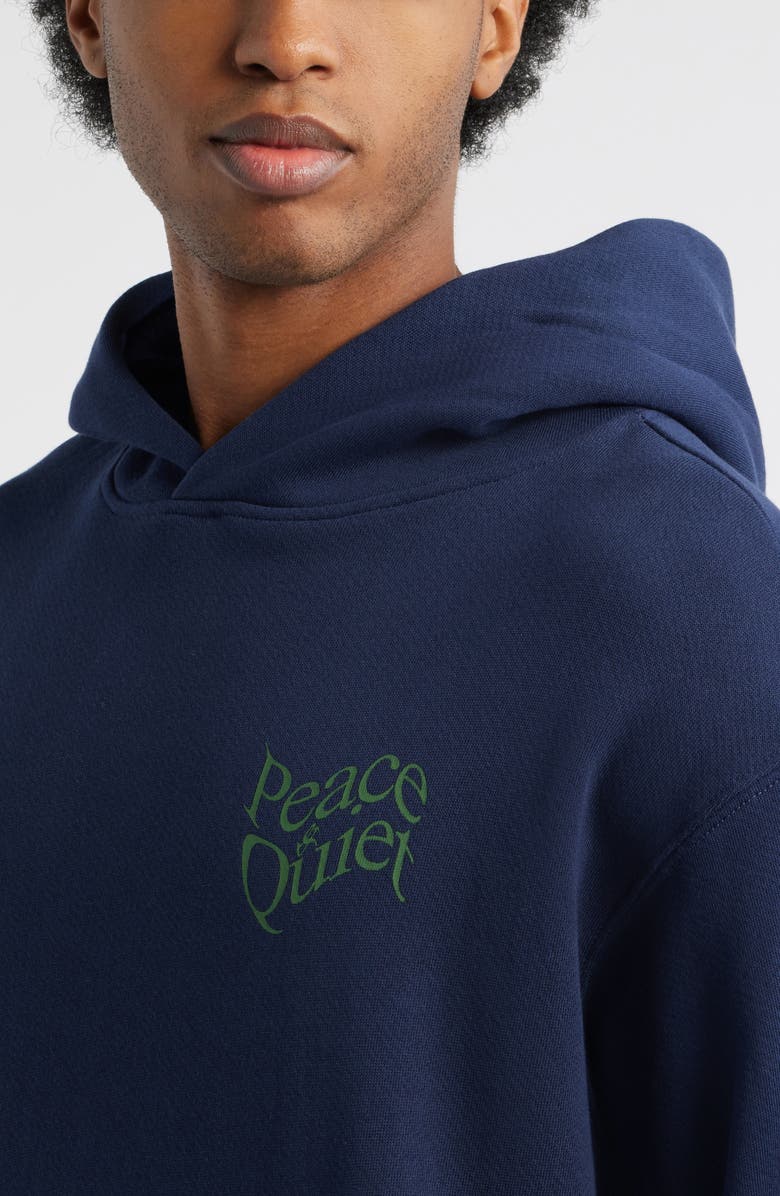 Museum of Peace
Quiet Warped Graphic Hoodie, Alternate, color, Navy