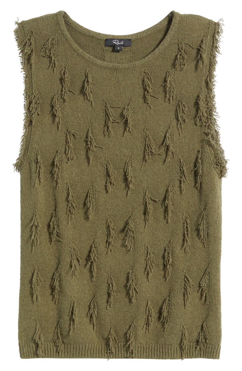 Rails Vidana Texture Sweater Vest, Alternate, color, Olive