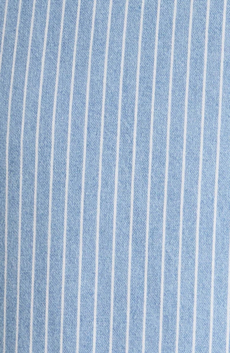 Jones New York Stripe Tie Waist Pants, Alternate, color, Medium Wash / White