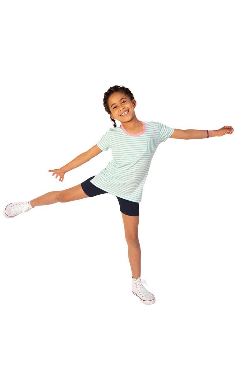 Mightly Organic Cotton GIrls Bike Shorts 3-pk, Alternate, color, Black