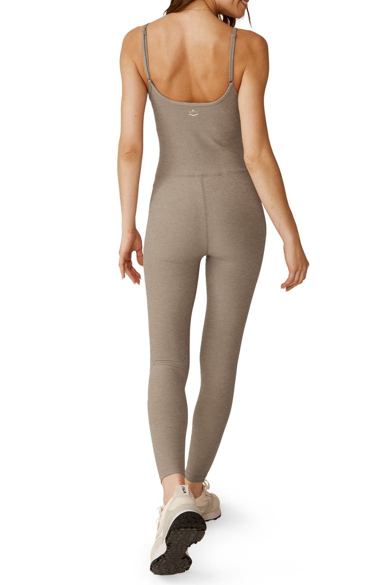 Uplevel Space Dye Midi Jumpsuit, Alternate, color, BIRCH HEATHER