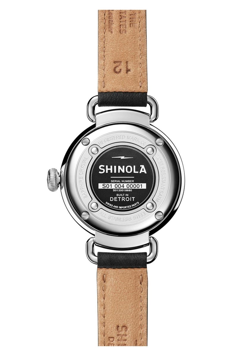 Shinola Canfield Leather Strap Watch, 32mm, Alternate, color, 