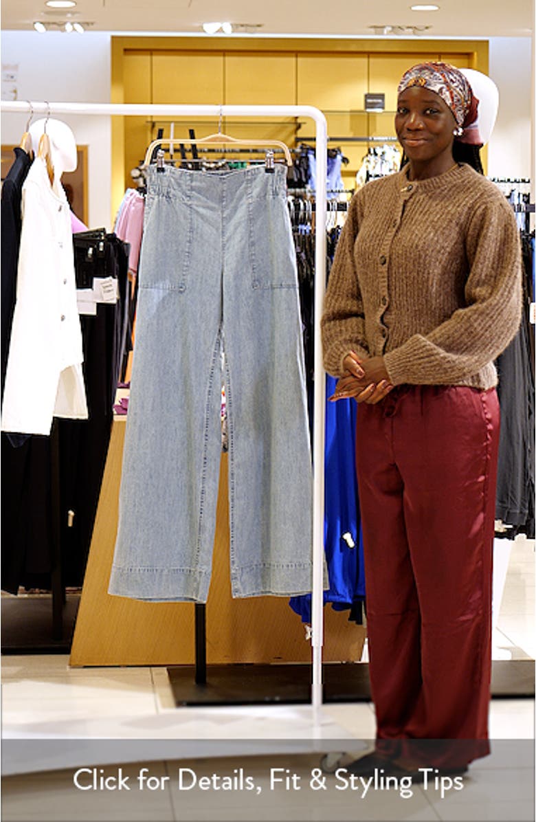 Breezy Pull-On Wide Leg Jeans, sales video thumbnail