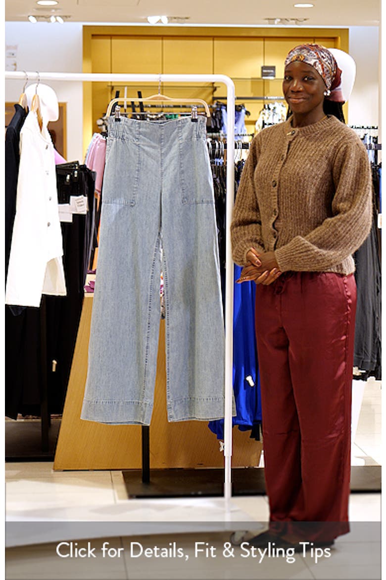 Breezy Pull-On Wide Leg Jeans video