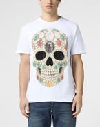 PHILIPP PLEIN Round Neck T-Shirt Skull Stones Men