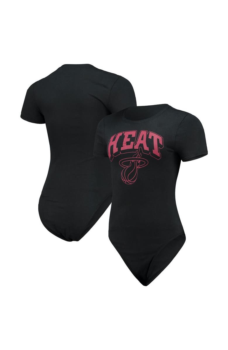 Junk Food Women's Junk Food Black Miami Heat Bodysuit, Main, color, 