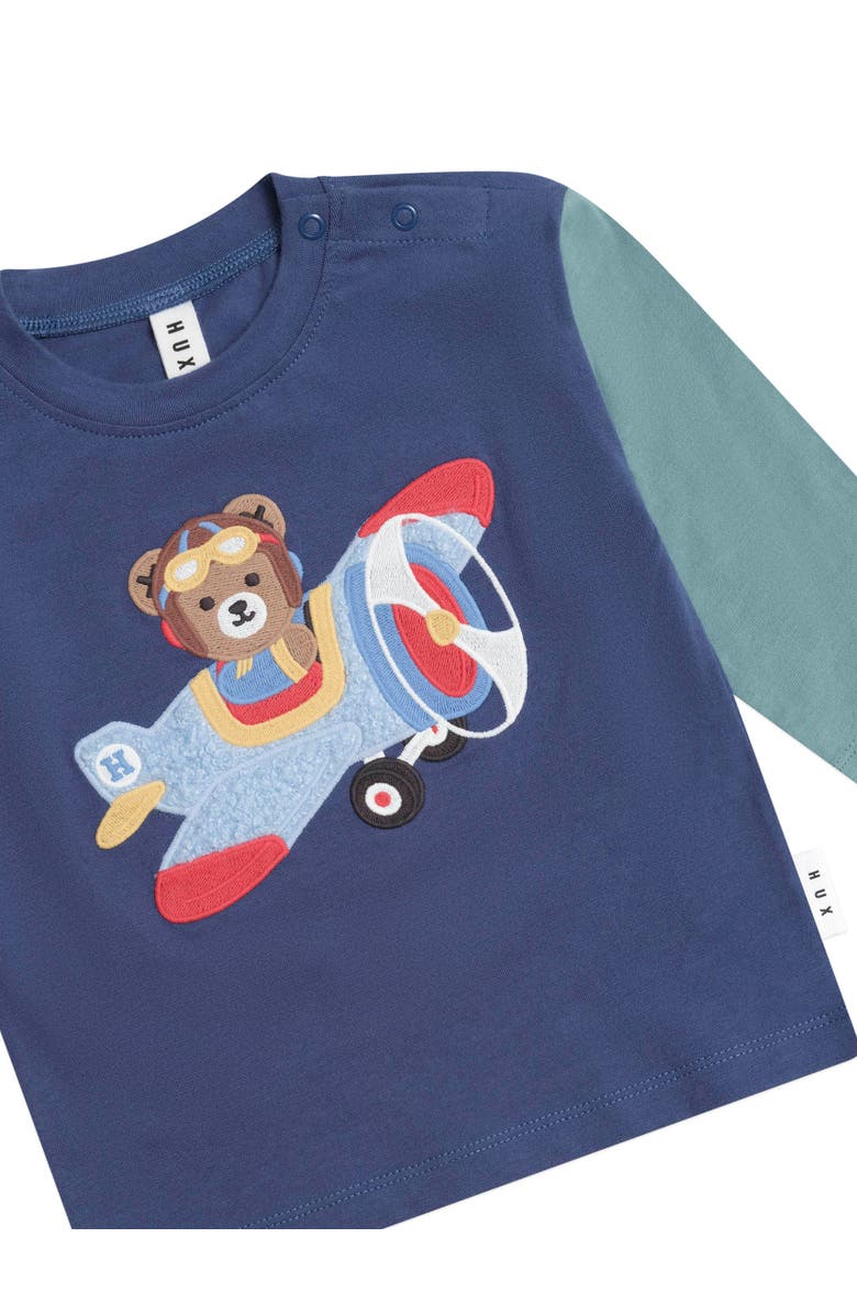Huxbaby Aviator Huxbear Longsleeve Top, Alternate, color, Multi