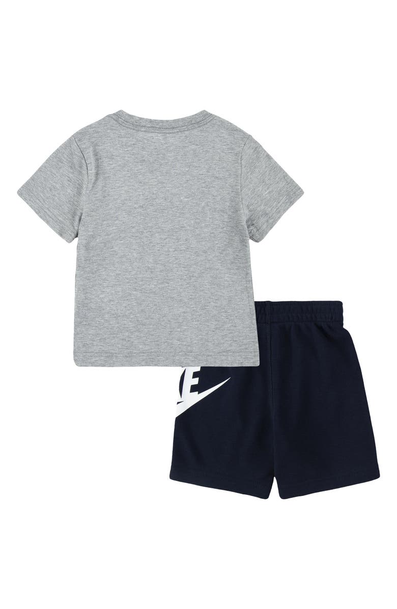 Nike Kids' Crew Tee & Knit Shorts Set, Alternate, color, Obsidian