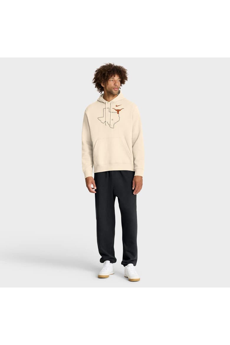 Men's Nike Cream Texas Longhorns Campus Shadow Hoodie, Alternate, color, Cream