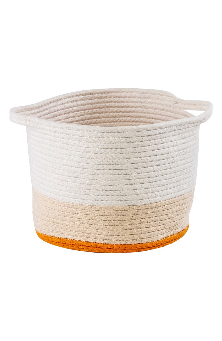 HONEY-CAN-DO Nesting Cotton Rope Storage Basket Set, Yellow Ombre, Alternate, color, White