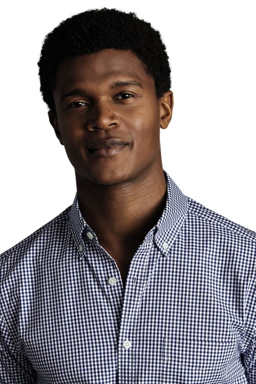Charles Tyrwhitt Non-iron Stretch Poplin Check Shirt