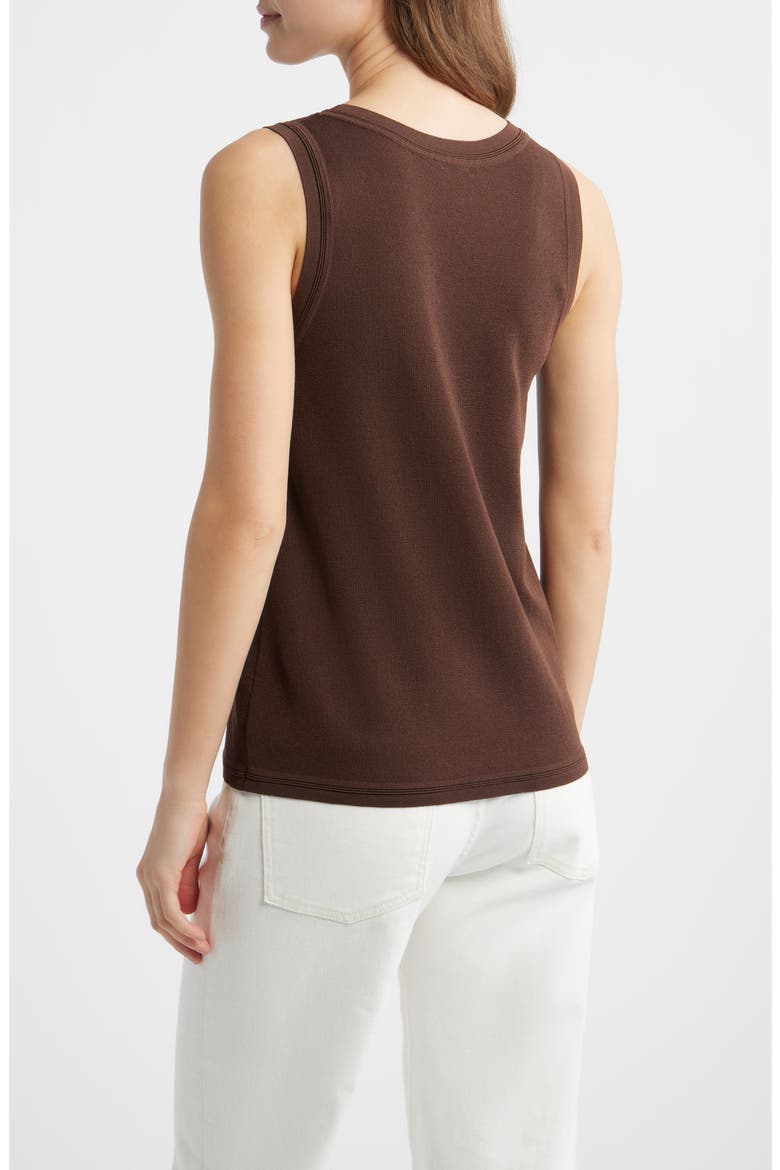 Scoop Neck Tank, Alternate, color, DARK CHOCOLATE