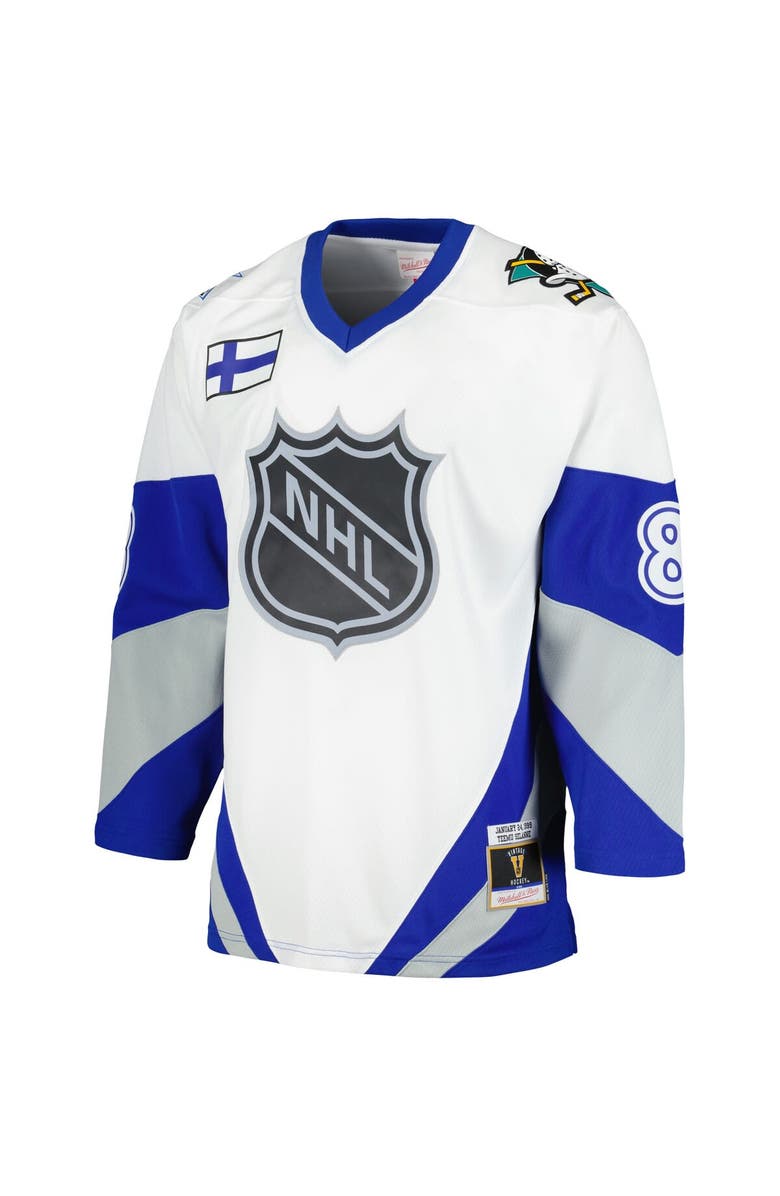 Mitchell & Ness Men's Mitchell & Ness Teemu Selanne White  1999 NHL All-Star Game Blue Line Player Jersey, Alternate, color, 
