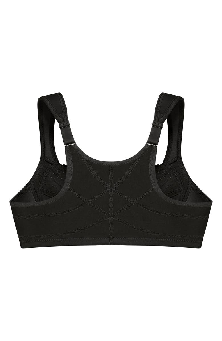 Glamorise Wonderwire Underwire Front Closure Bra, Alternate, color, Black