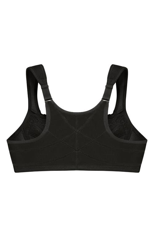 Glamorise Wonderwire Underwire Front Closure Bra In Black