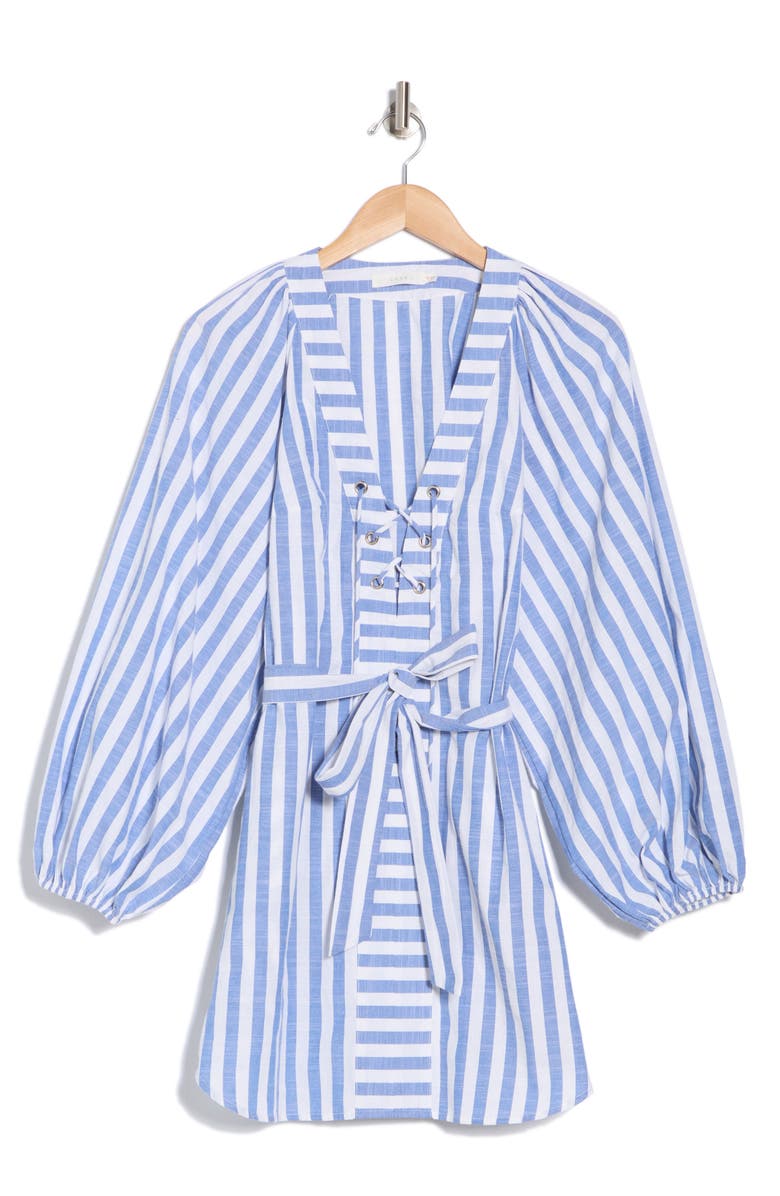 Lush Long Sleeve Stripe Minidress, Alternate, color,