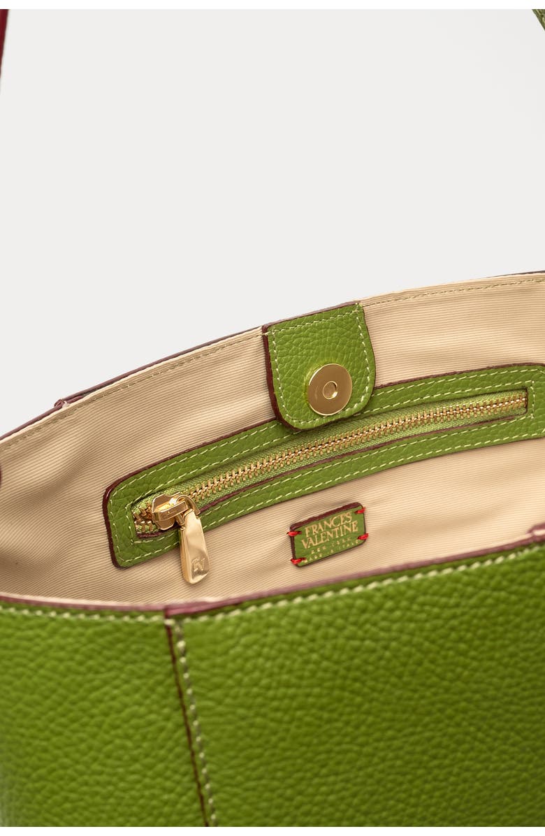 Frances Valentine June Tumbled Leather Hobo Bag, Alternate, color, Fern