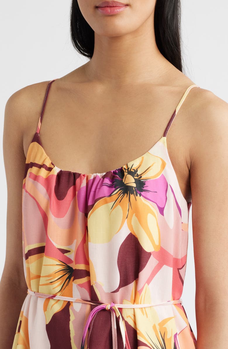 Sam Edelman Palm Royal Maxi Sundress, Alternate, color, Yellow Multi