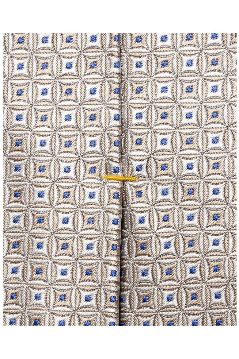 Geometric Silk Jacquard Tie, Alternate, color, LIGHT GREY