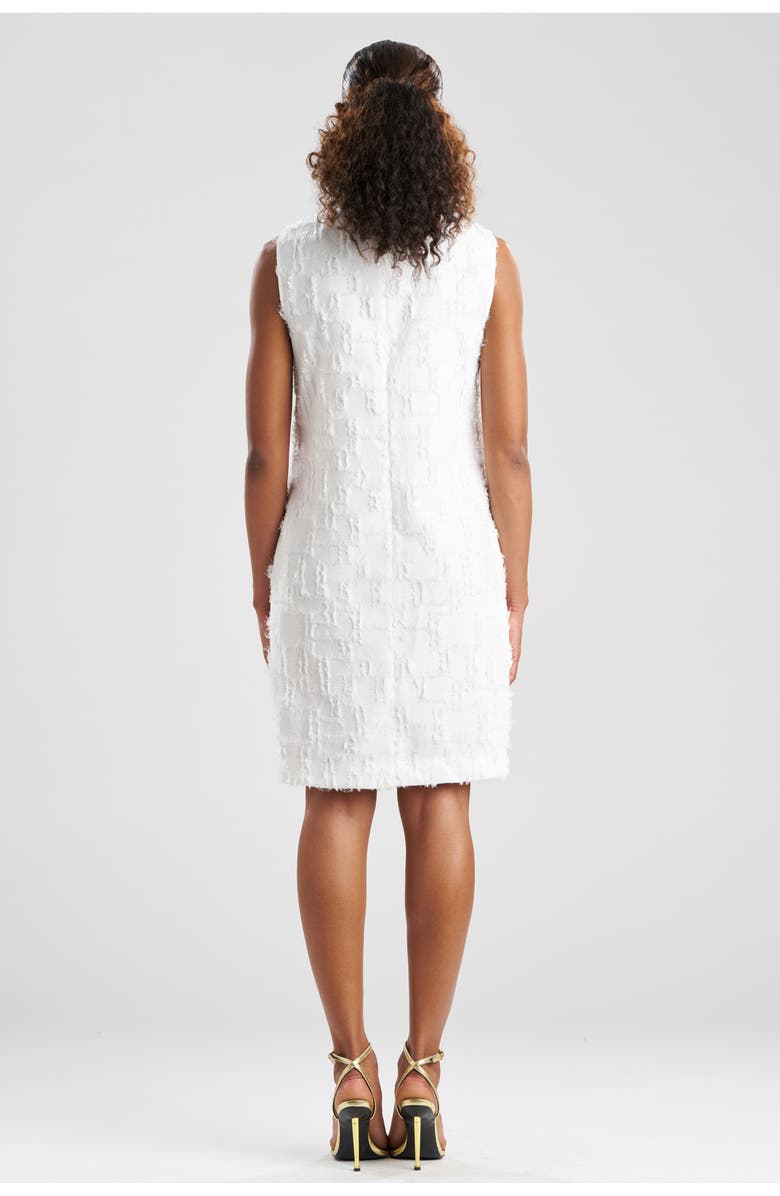 N Natori Woven Fil Coupe Jqd Shift Dress, Alternate, color, White