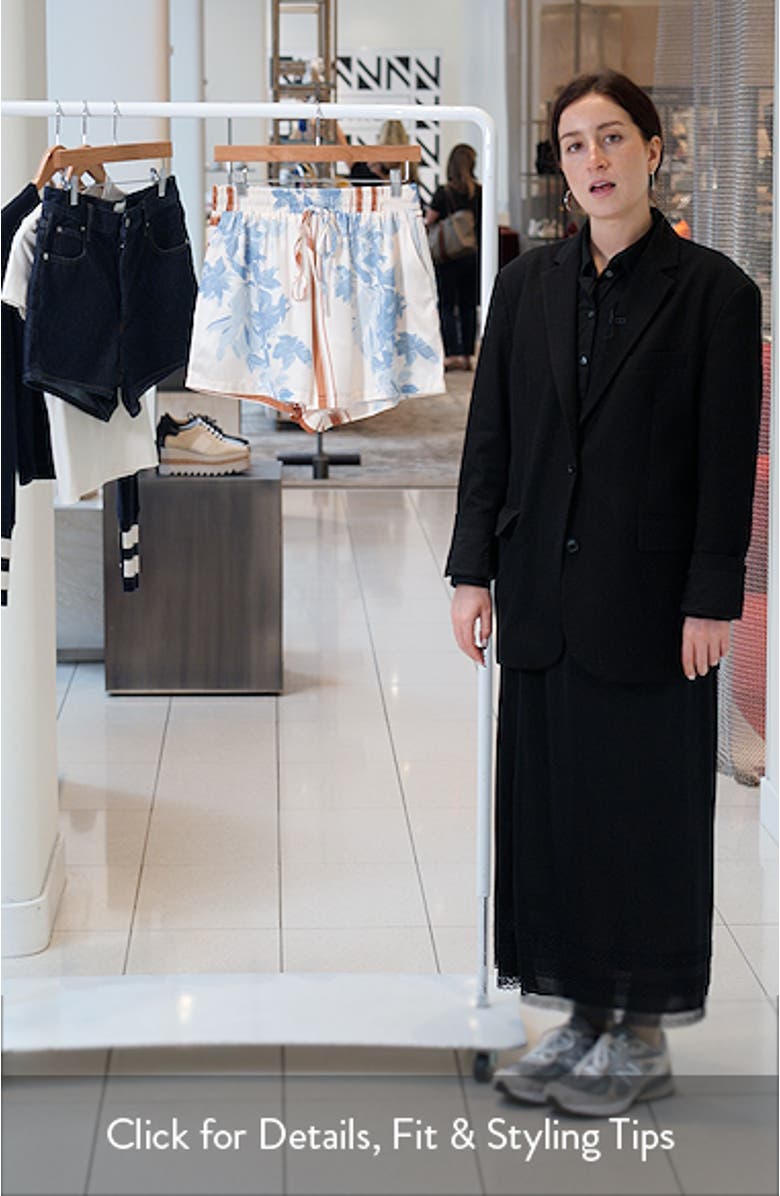 Lara Scarf Print Drawstring Shorts, sales video thumbnail