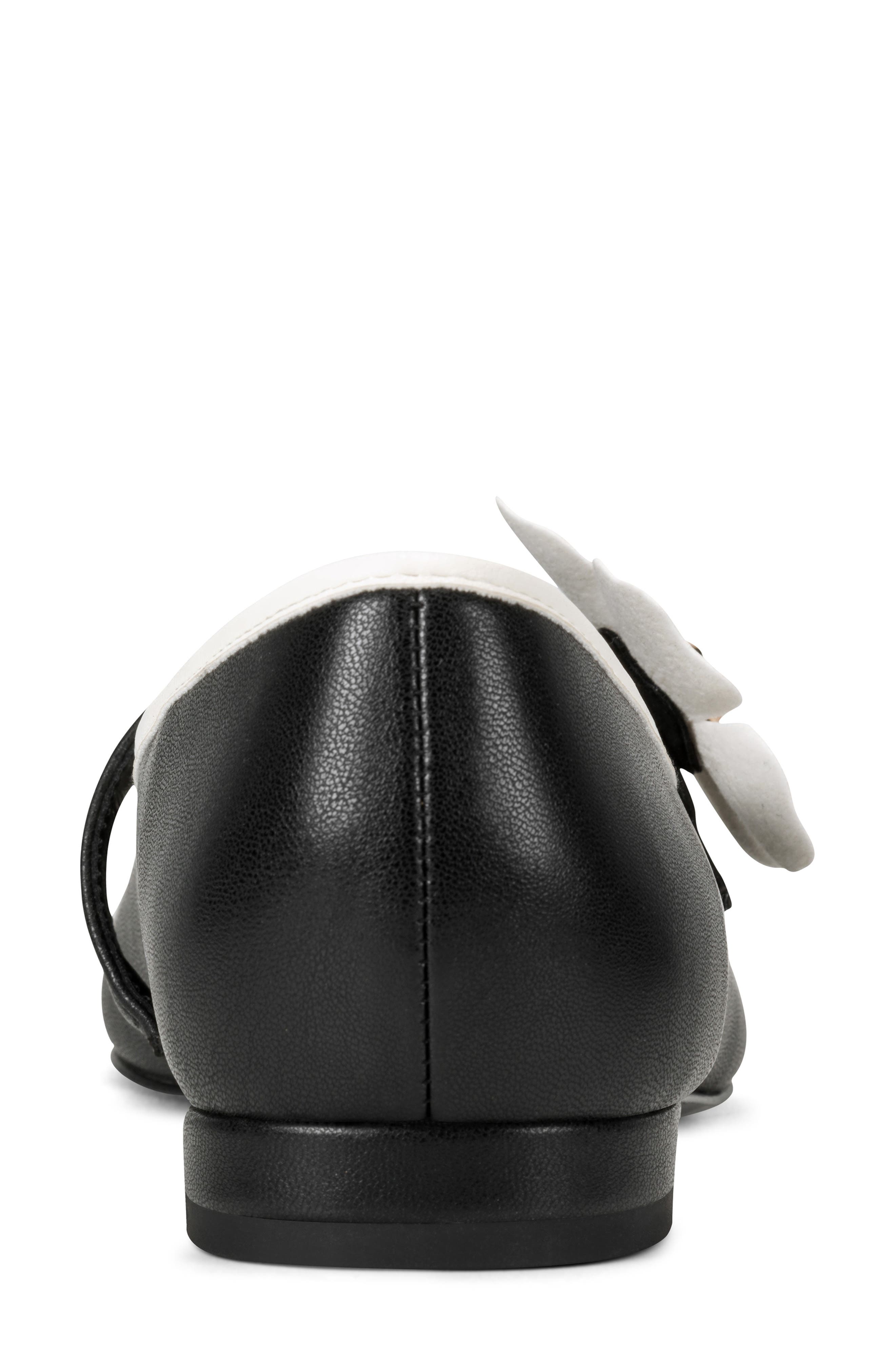 Sidra Mary Jane Flat, Alternate, color, BLACK/ CREAM