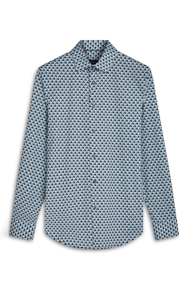 Bugatchi James OoohCotton<sup>®</sup> Abstract Print Button-Up Shirt, Alternate, color, 