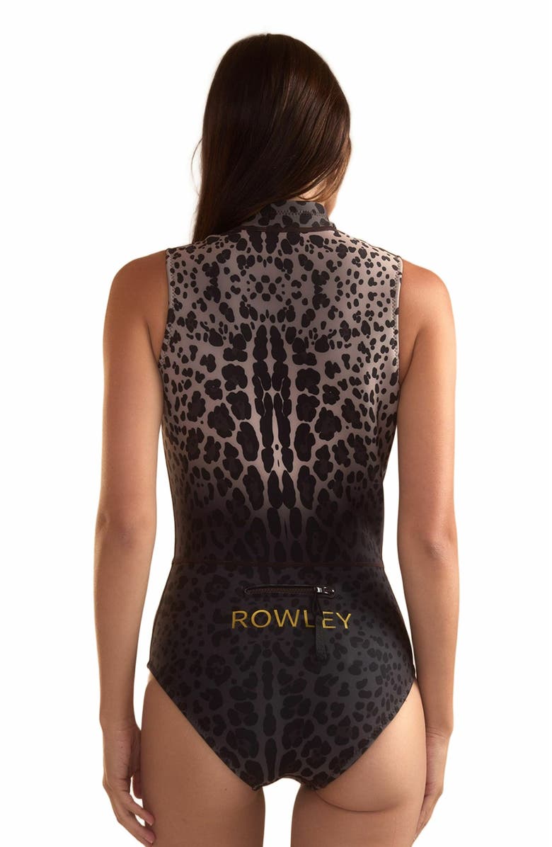 Cynthia Rowley Carve Sleeveless Wetsuit, Alternate, color, Leopard