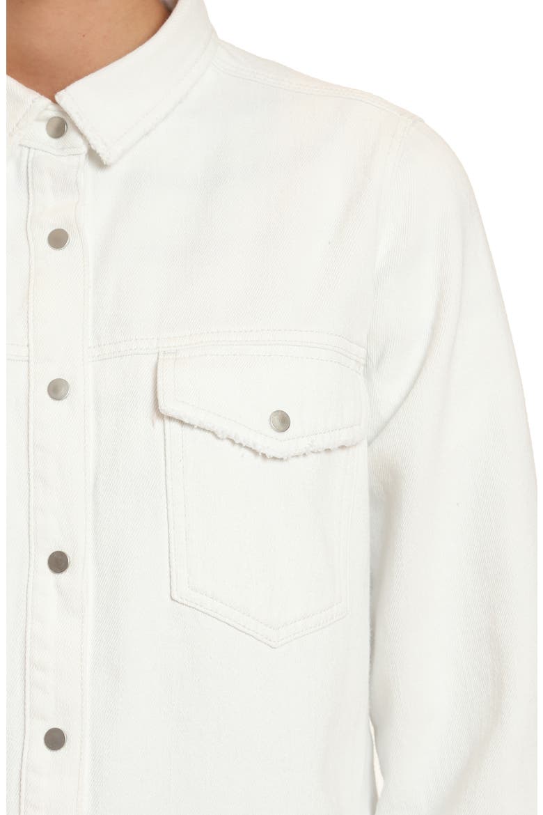 Luisa Icon Denim Jacket, Alternate, color, WHITE GOLD ICON