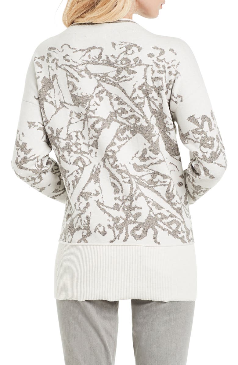 NIC+ZOE Snowbird Jacquard Knit Sweater, Alternate, color,