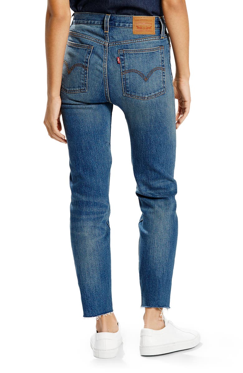 Levi's<sup>®</sup> Wedgie High Waist Straight Jeans, Alternate, color, 