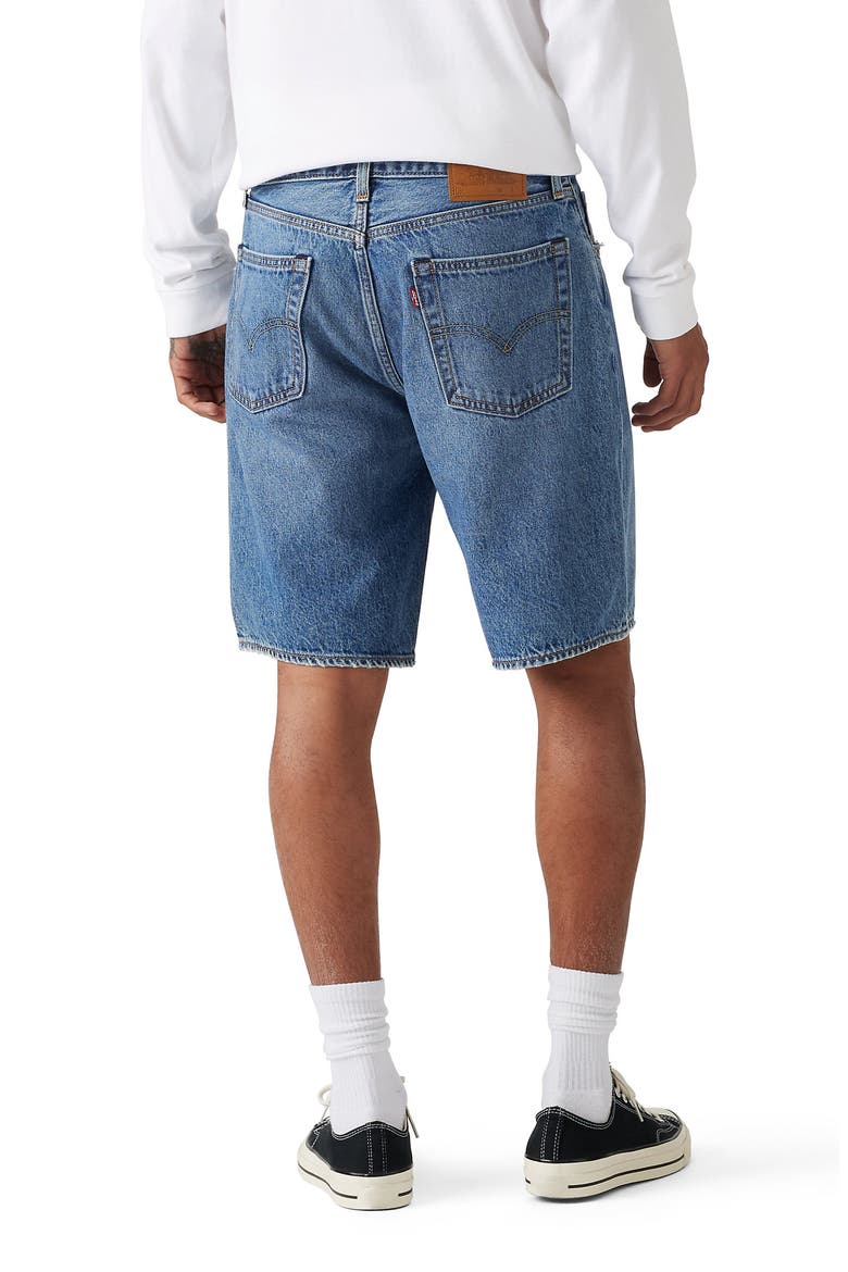 454 Relaxed Denim Shorts, Alternate, color, MY FREQUENCY SHORTS