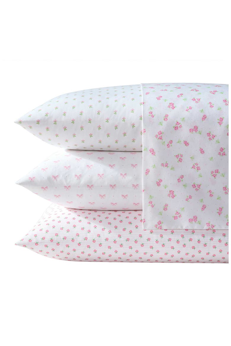 Mae Floral Print Sheet Set, Alternate, color, LT-PASTEL PINK