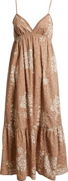 BP. Ruffle Hem Cotton Maxi Dress