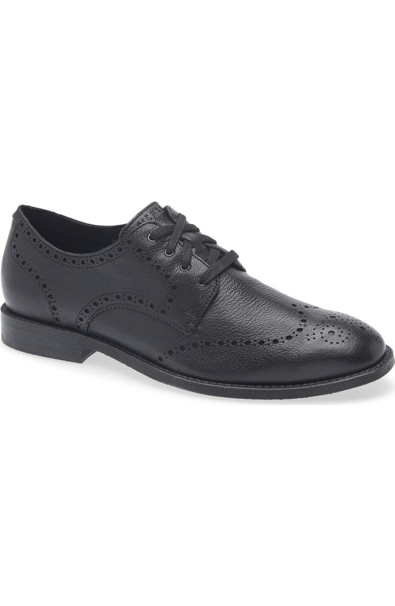 Cole Haan Feathercraft Grand Wingtip, Main, color, Black