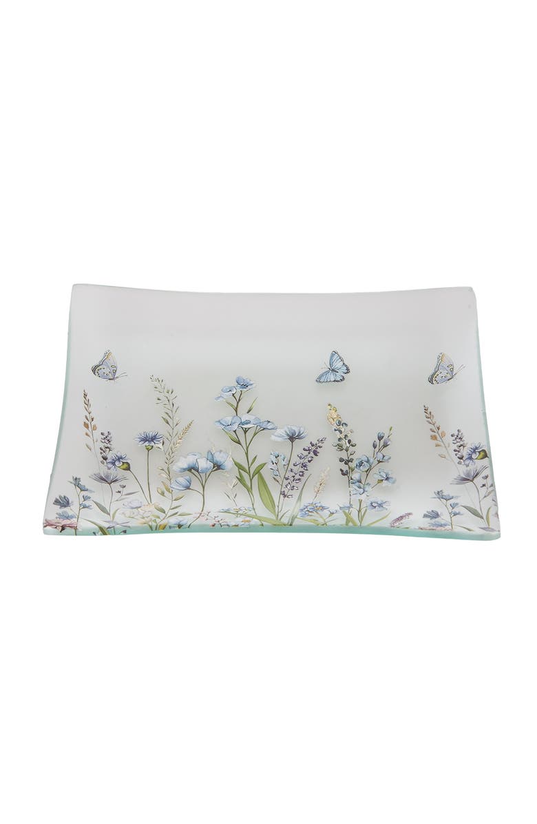 C&F Home Spring Lavender and Butterflies Novelty Dinnerware Serving Plate 6.3", Alternate, color, Blue