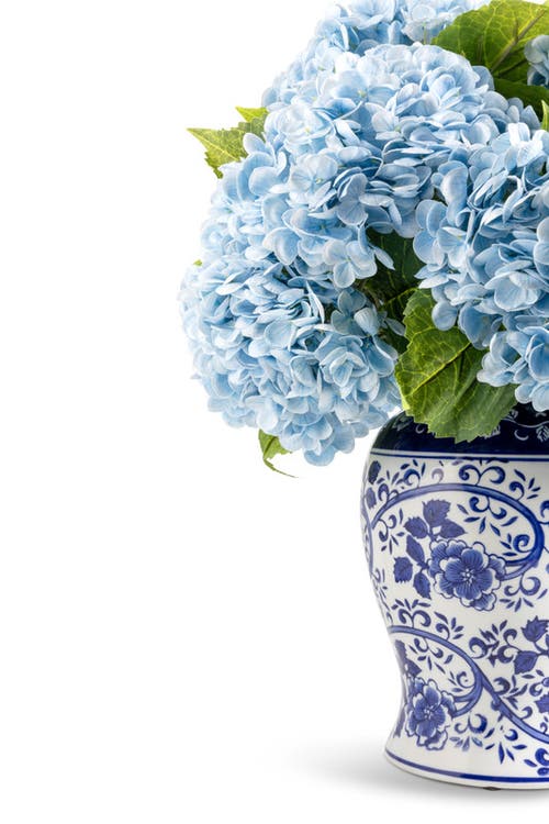 Cocobella Tinsley Realtouch Hydrangea Arrangement In Azure